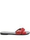 Giuseppe Zanotti Knot-detail Slides In Red