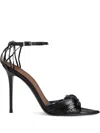 Giuseppe Zanotti 105mm Knotted-strap Sandals In Black