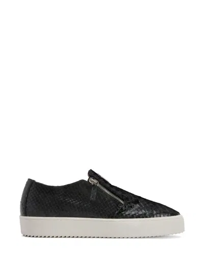 Giuseppe Zanotti Kobe Zip Sneakers In Black