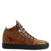 Giuseppe Zanotti Kriss Crocodile-effect Zip-up Trainers
