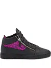 Giuseppe Zanotti Kriss Leather Sneakers In Black