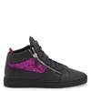 Giuseppe Zanotti Kriss Leather Sneakers In Purple