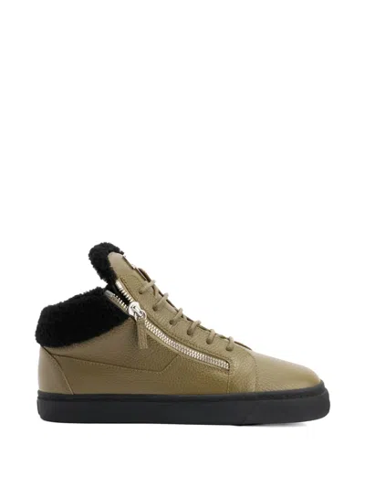 Giuseppe Zanotti Kriss Side Zip Sneakers In Green