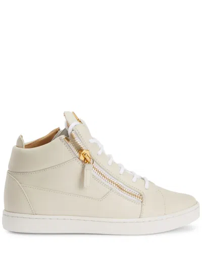 Giuseppe Zanotti Nicki Leather Sneakers In White