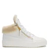 Giuseppe Zanotti Kriss Shearling-lined Mid-top Trainers In White
