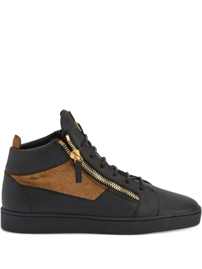 Giuseppe Zanotti Kriss Zip-detail Leather High-top Sneakers