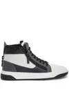 Giuseppe Zanotti Lace-up High-top Sneakers In Schwarz