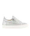 Giuseppe Zanotti May London Leather Sneakers In White