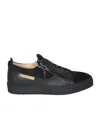 Giuseppe Zanotti Lace-up Low-top Sneakers In Black