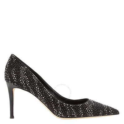 Giuseppe Zanotti Ladies Black Crystal-embellished Pumps