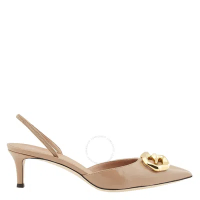 Giuseppe Zanotti Ladies Ejecta Pointed-toe Slingback Pumps In Neutral
