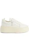 Giuseppe Zanotti Round-head Casual Shoes In White