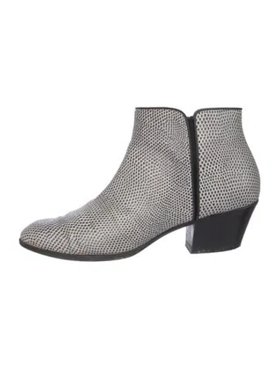 Pre-owned Giuseppe Zanotti Leather Animal Print Chelsea Boots