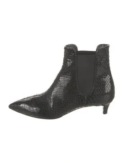 Pre-owned Giuseppe Zanotti Leather Animal Print Chelsea Boots In Multi
