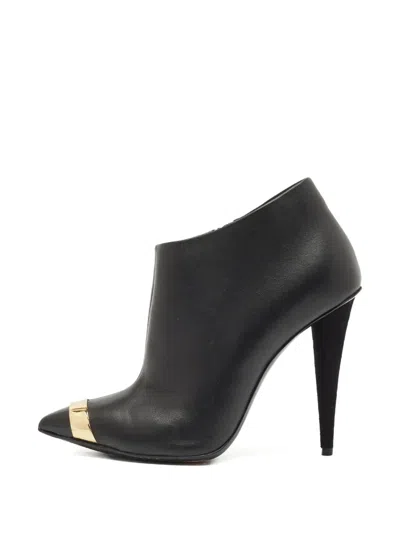 Pre-owned Giuseppe Zanotti Leather Ankle Boots In Black