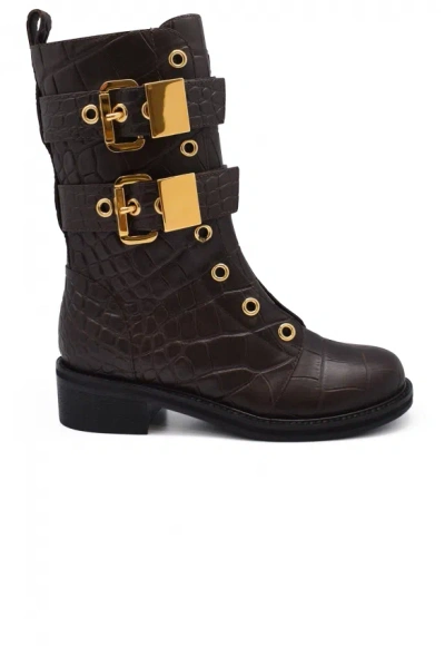 GIUSEPPE ZANOTTI LEATHER BOOTS