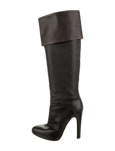 Pre-owned Giuseppe Zanotti Leather Boots In Black