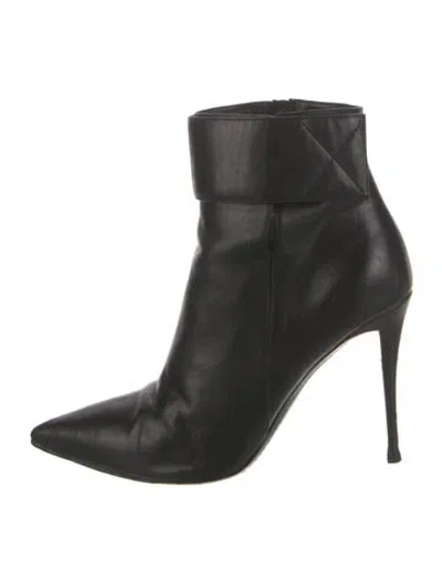 Pre-owned Giuseppe Zanotti Leather Boots In Black