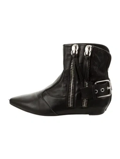 Pre-owned Giuseppe Zanotti Leather Boots In Black