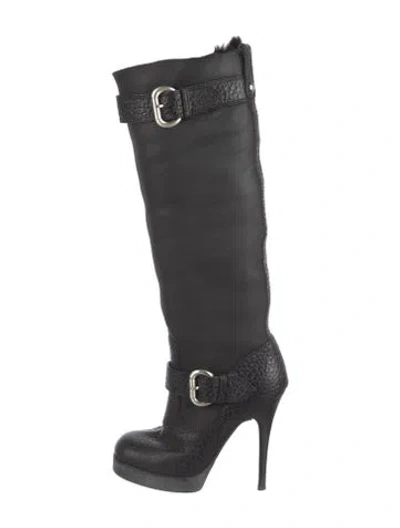 Pre-owned Giuseppe Zanotti Leather Boots In Black
