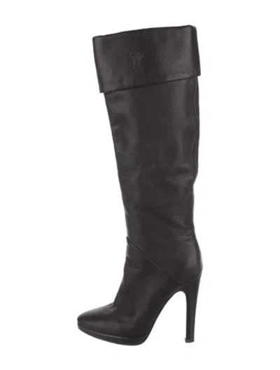 Pre-owned Giuseppe Zanotti Leather Boots In Black