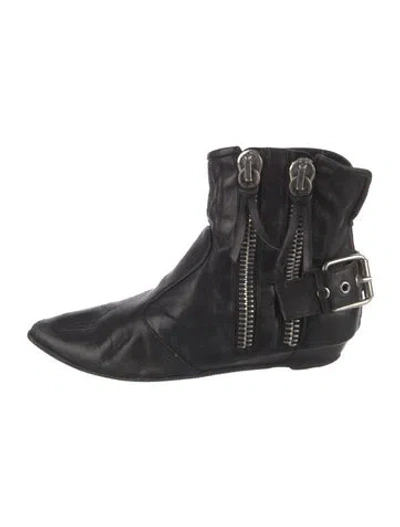 Pre-owned Giuseppe Zanotti Leather Boots In Black