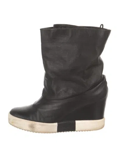Pre-owned Giuseppe Zanotti Leather Boots In Black