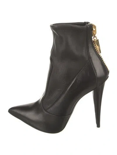 Pre-owned Giuseppe Zanotti Leather Boots In Black