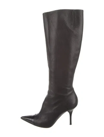 Pre-owned Giuseppe Zanotti Leather Boots In Black