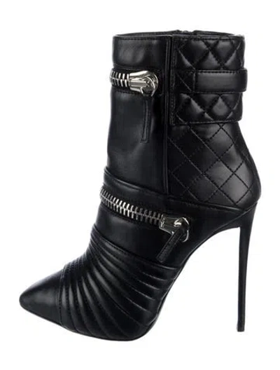 Pre-owned Giuseppe Zanotti Leather Boots In Black