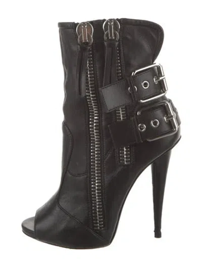 Pre-owned Giuseppe Zanotti Leather Boots In Black