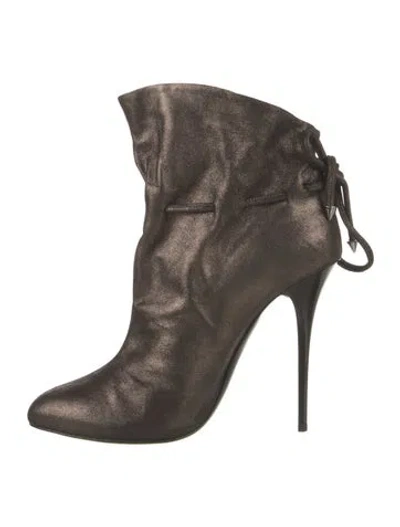 Pre-owned Giuseppe Zanotti Leather Boots In Black