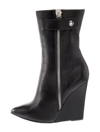 Pre-owned Giuseppe Zanotti Leather Boots In Black