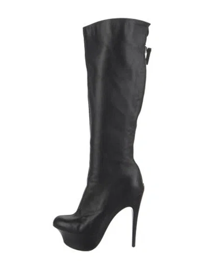Pre-owned Giuseppe Zanotti Leather Boots In Black