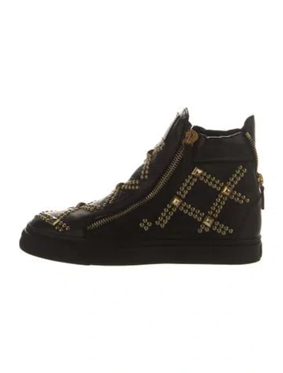 Pre-owned Giuseppe Zanotti Leather Boots In Black