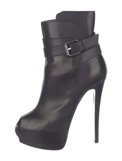 Pre-owned Giuseppe Zanotti Leather Boots In Blue