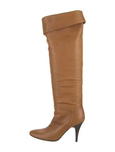 Pre-owned Giuseppe Zanotti Leather Boots In Brown