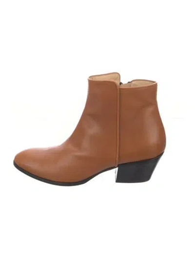 Pre-owned Giuseppe Zanotti Leather Boots In Brown