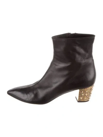 Pre-owned Giuseppe Zanotti Leather Boots In Brown
