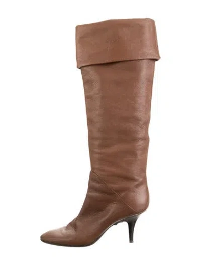 Pre-owned Giuseppe Zanotti Leather Boots In Brown