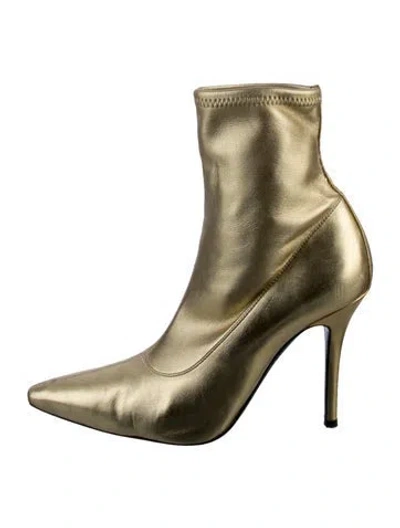 Pre-owned Giuseppe Zanotti Leather Boots In Gold