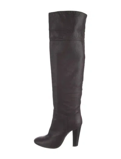 Pre-owned Giuseppe Zanotti Leather Boots In Gray