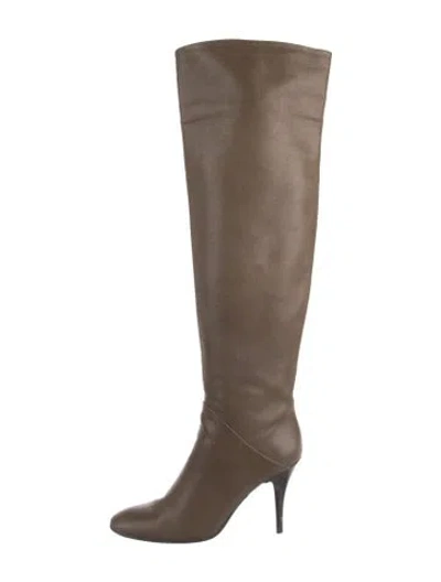 Pre-owned Giuseppe Zanotti Leather Boots In Gray