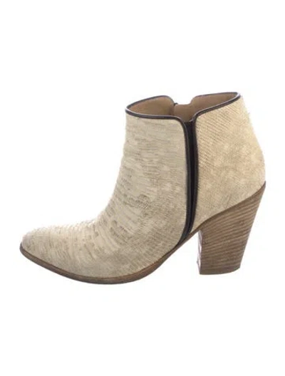 Pre-owned Giuseppe Zanotti Leather Boots In Neutral
