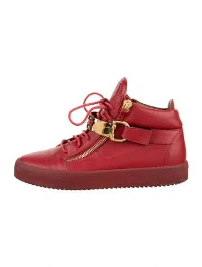 Pre-owned Giuseppe Zanotti Leather Boots In Red