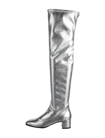 Pre-owned Giuseppe Zanotti Leather Boots In Silver