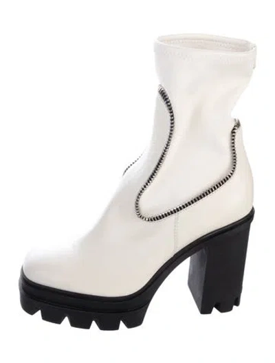 Pre-owned Giuseppe Zanotti Leather Boots In White