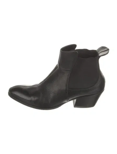 Pre-owned Giuseppe Zanotti Leather Chelsea Boots In Black