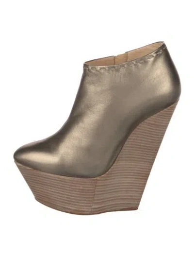 Pre-owned Giuseppe Zanotti Leather Colorblock Pattern Mules In Neutral