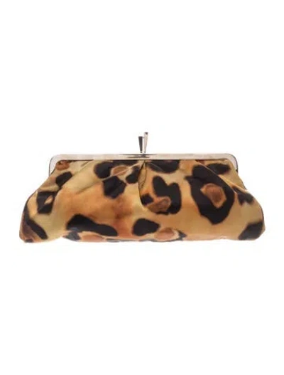 Pre-owned Giuseppe Zanotti Leather Evening Bag In Brown